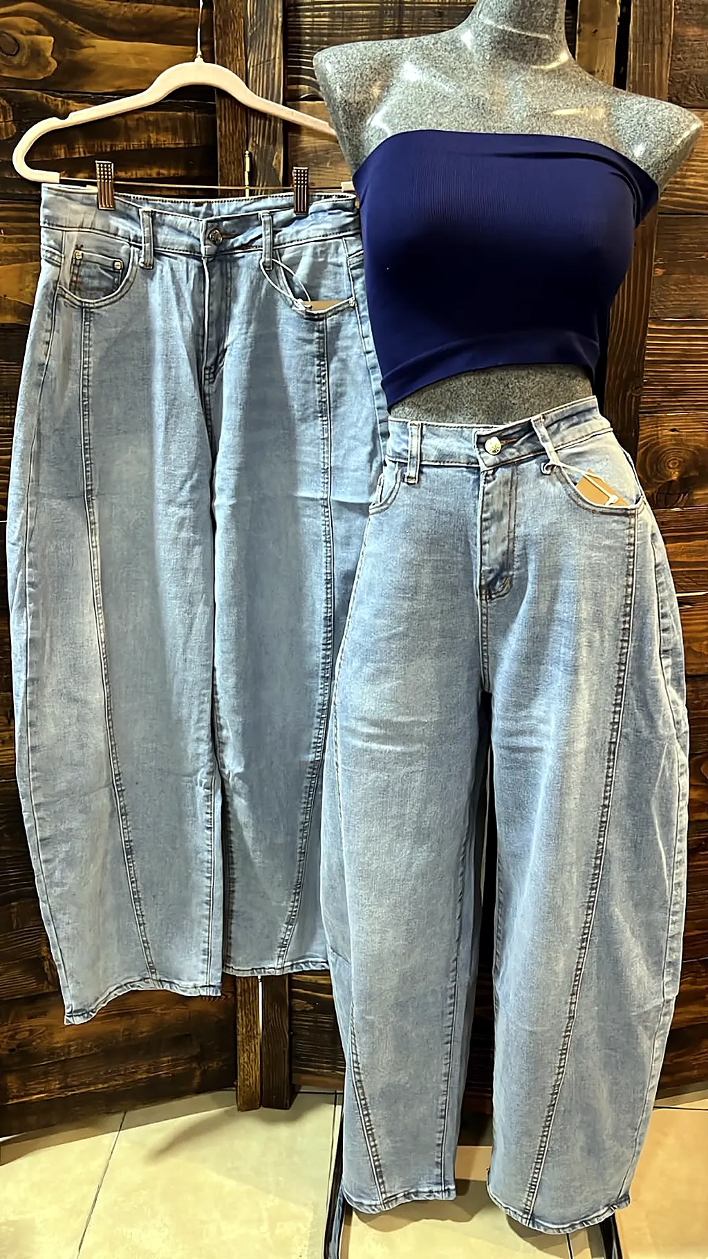 Pantalón de mezclilla calidad premium con bolsas — imagen 1