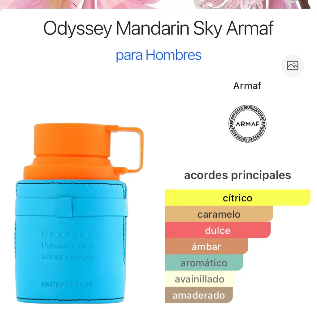 Odyssey Mandarin Sky Armaf — imagen 1