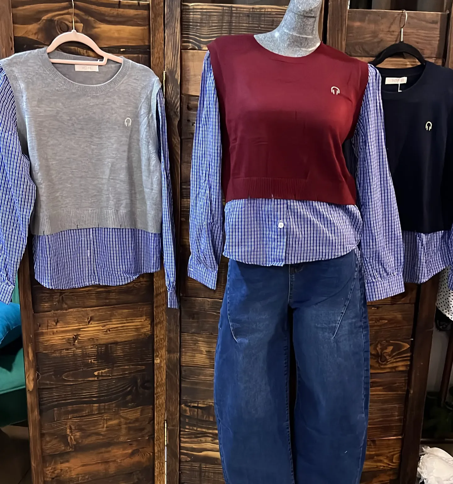 Camisa con simulación chaleco (es una sola pieza) calidad premium — imagen 1