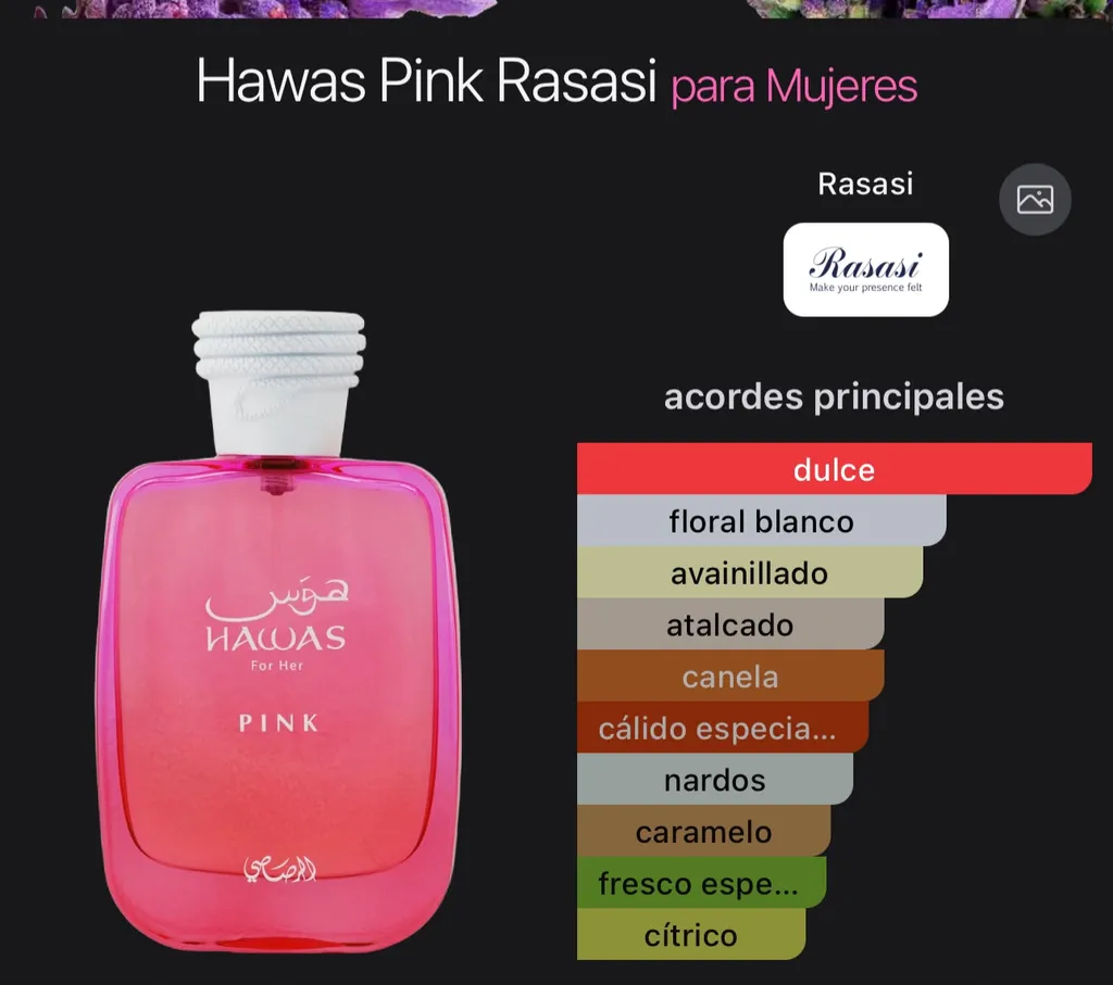 Hawas Pink Rasasi — imagen 1