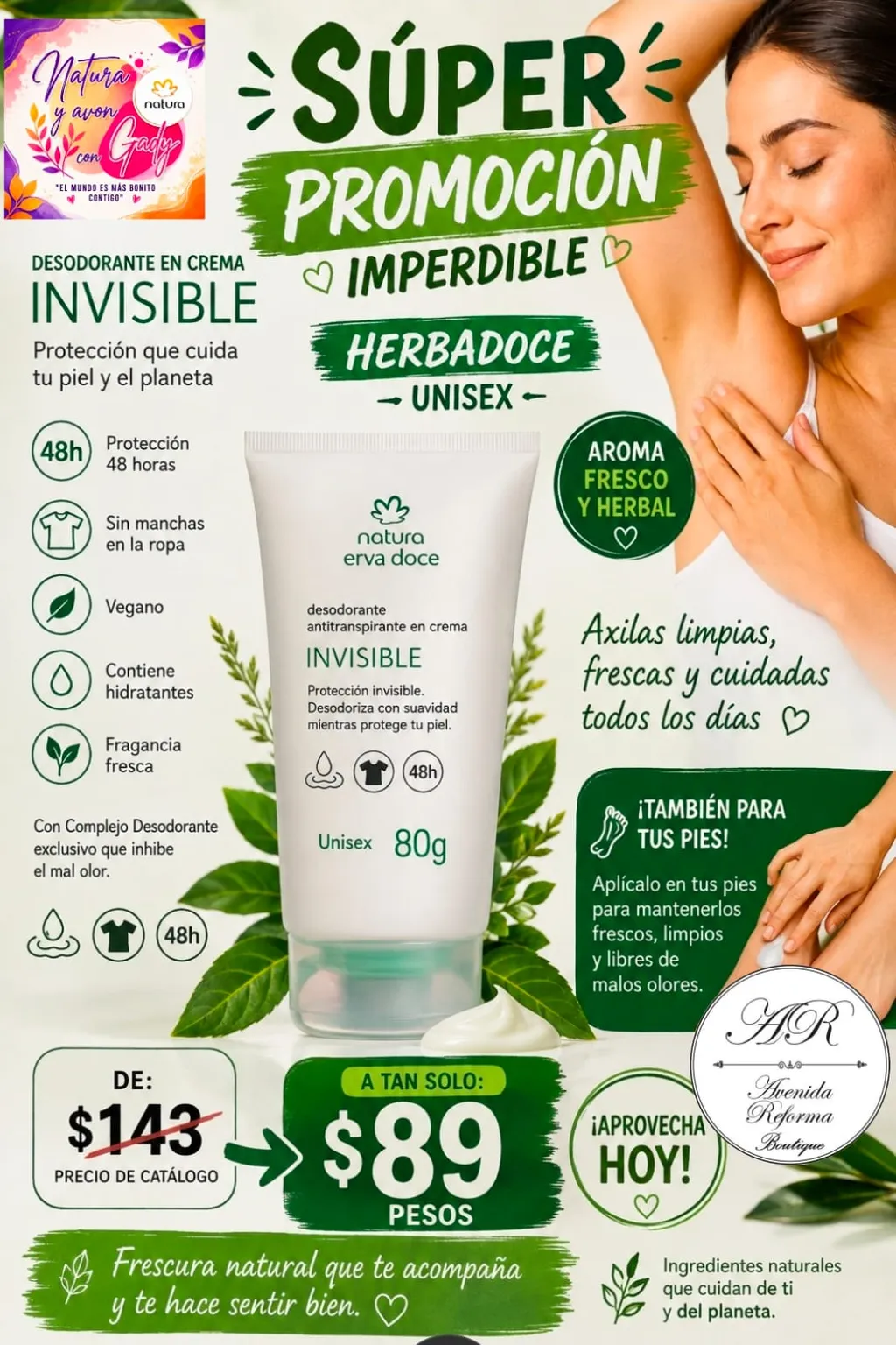 Desodorante antitranspirante en crema — imagen 1