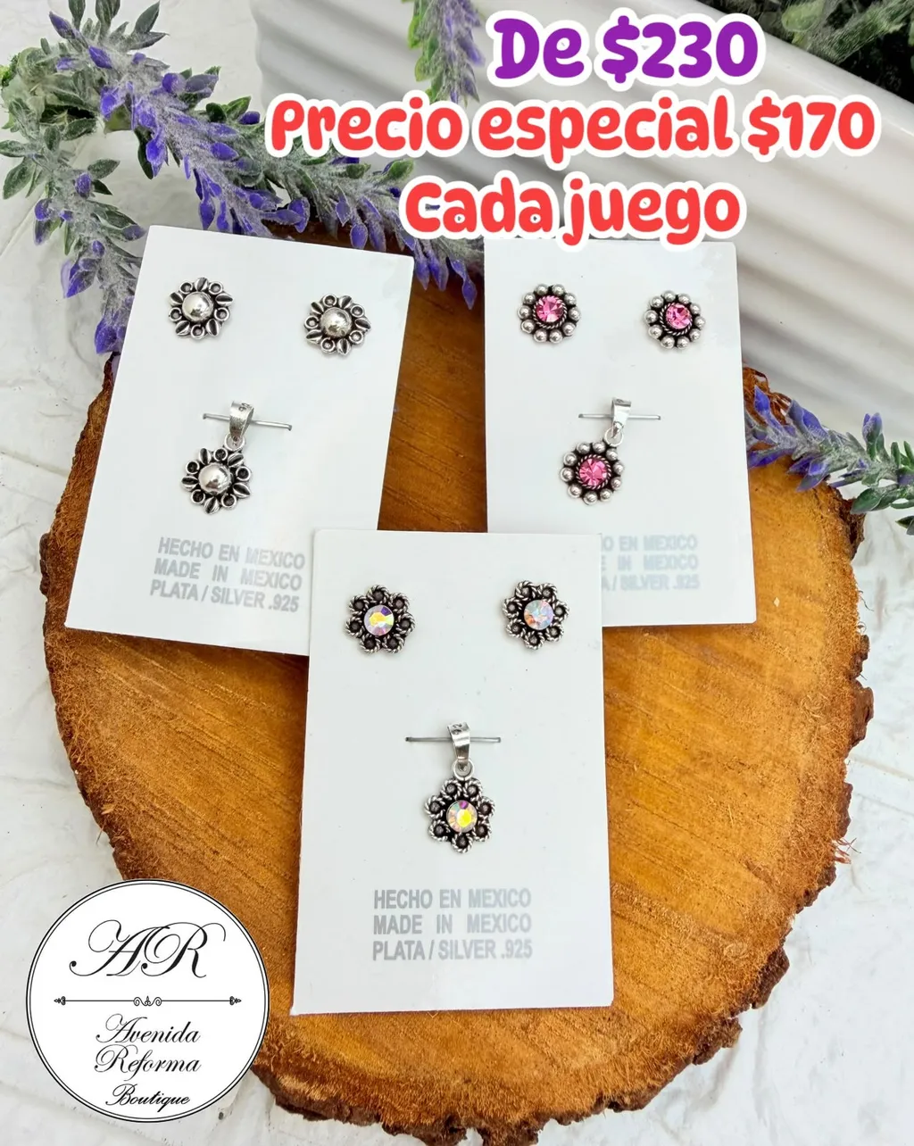 Set Aretes y dije — imagen 1
