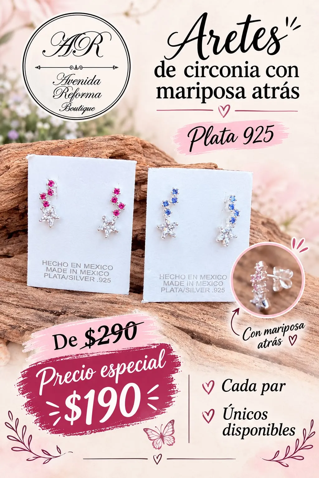 Aretes con circonia — imagen 1