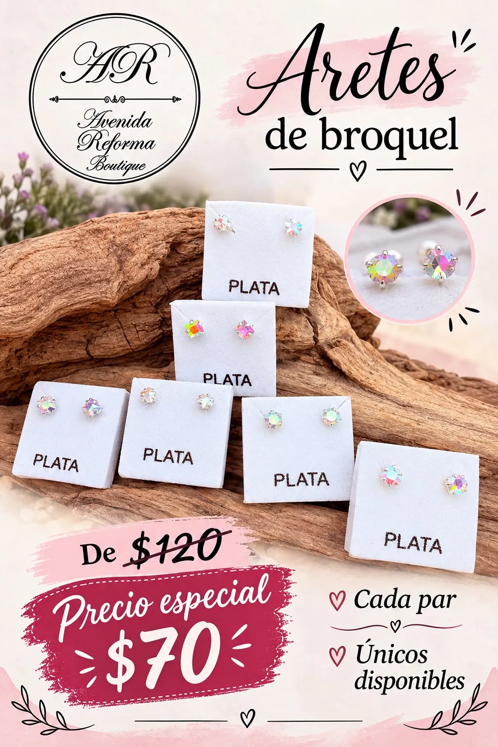 Aretes de broquel — imagen 1