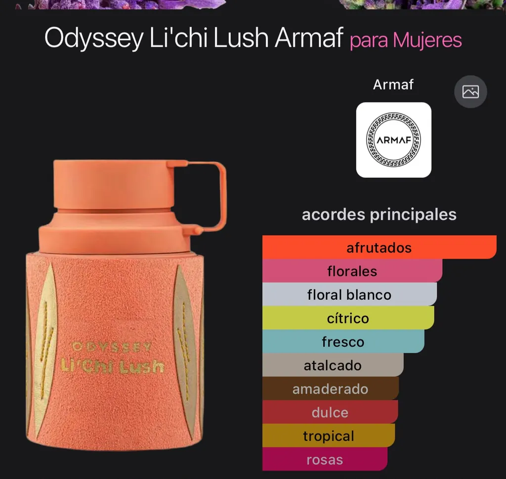 Odyssey Li'chi Lush Armaf Original 100 ml — imagen 1