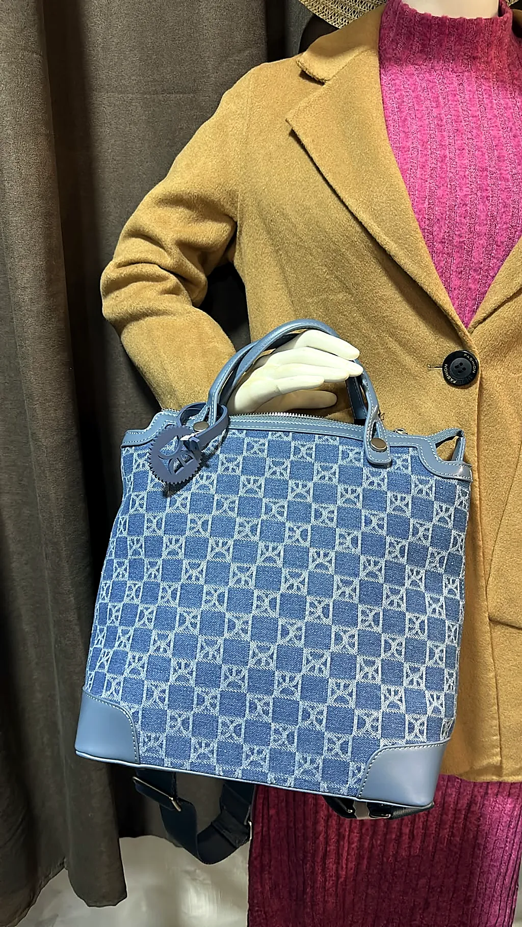 Mochila de mezclilla Color azul — imagen 1