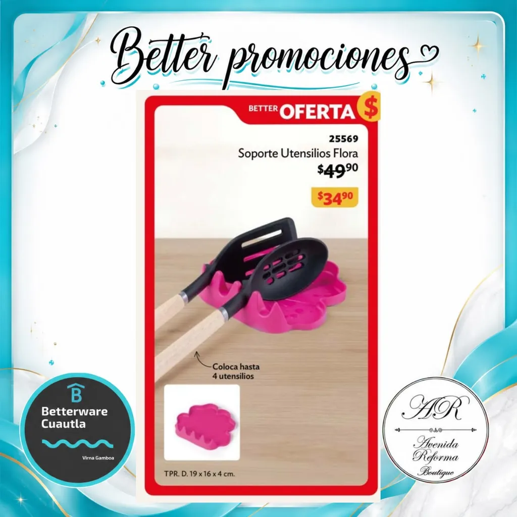 Soporte para utensilios flora — imagen 1