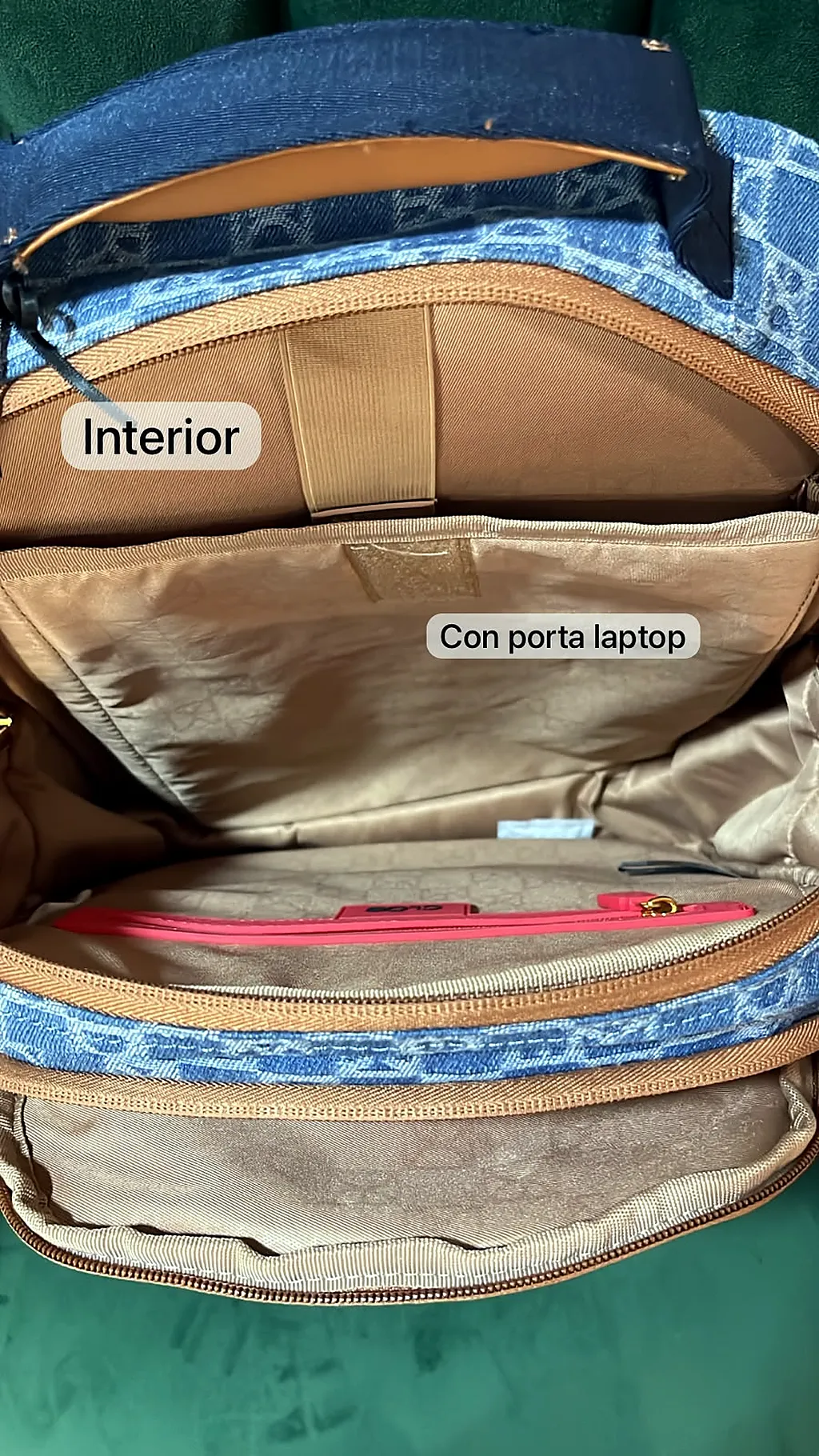 Bolsa de hombro tipo piel texturizada — imagen 3