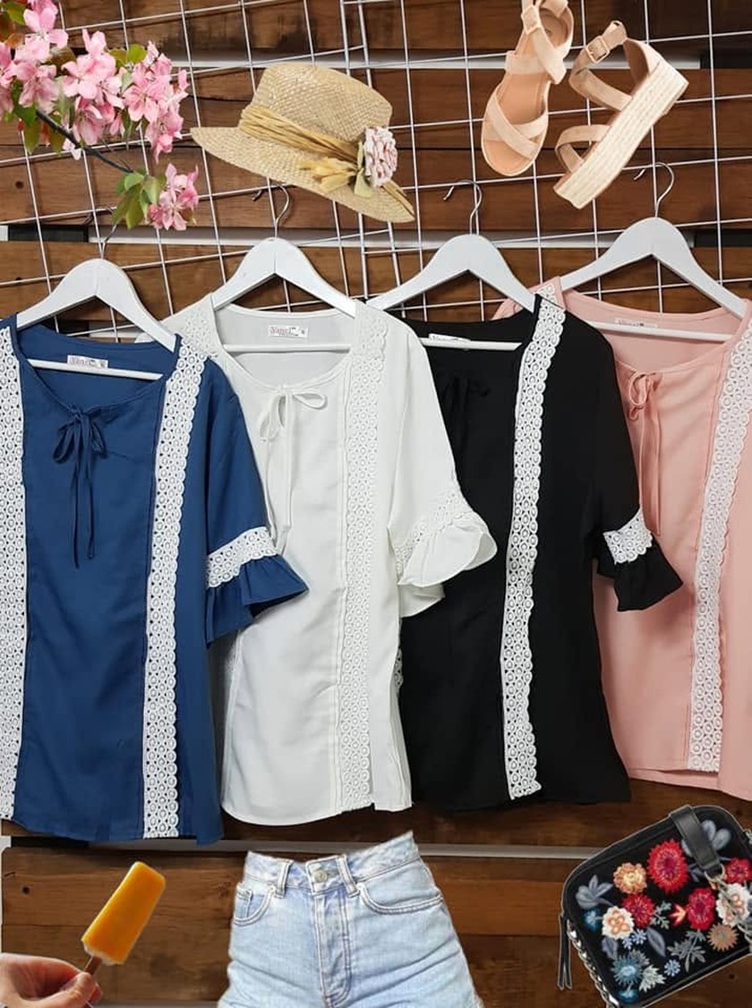 Blusa Manga Larga con Lazo