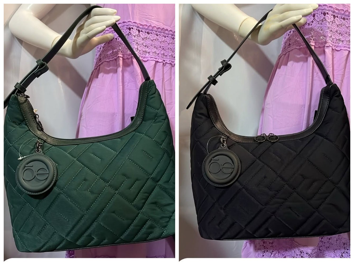 Bolsa de Hombro Tela Texturizada