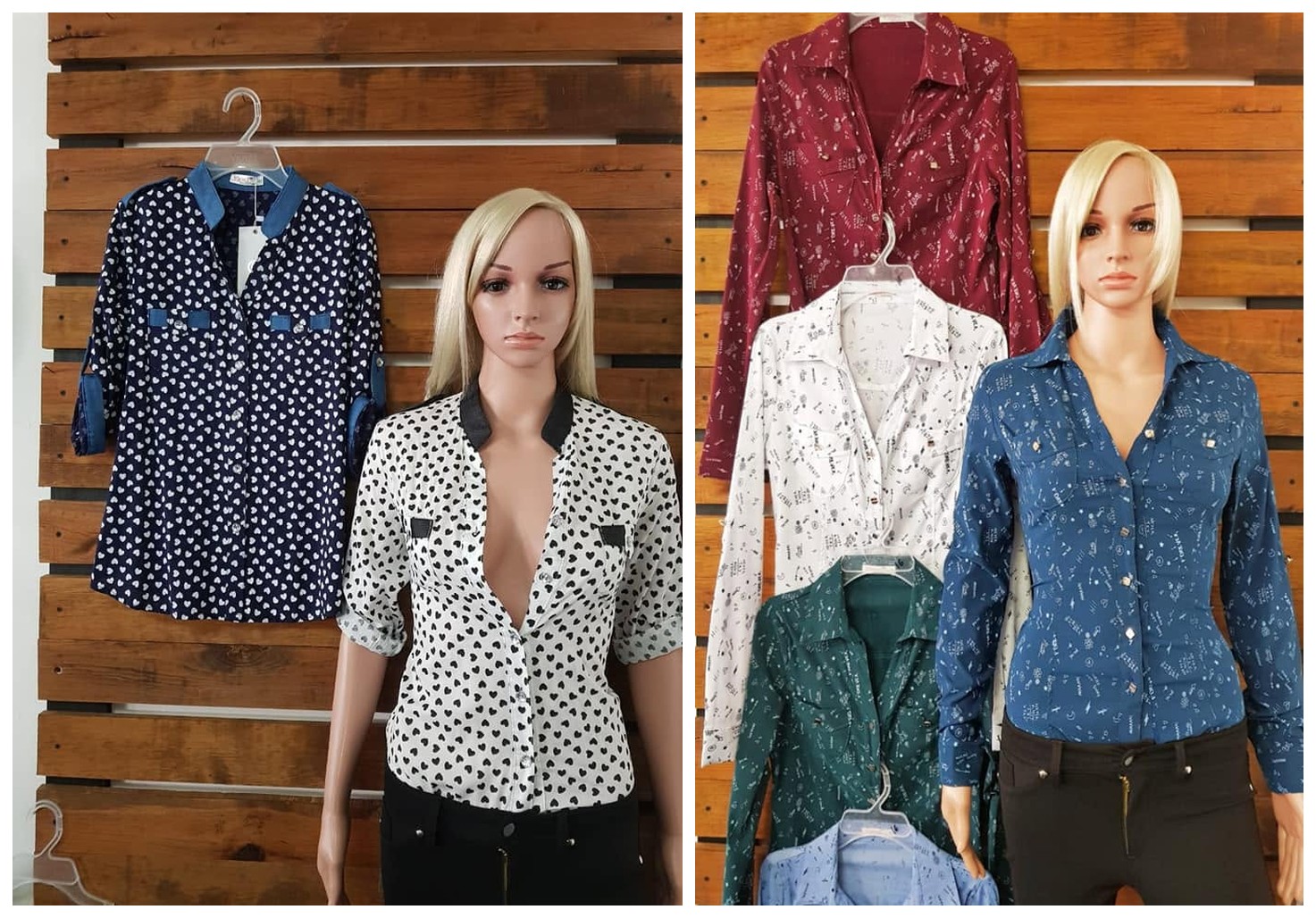 Camisa Estampada de Puntos