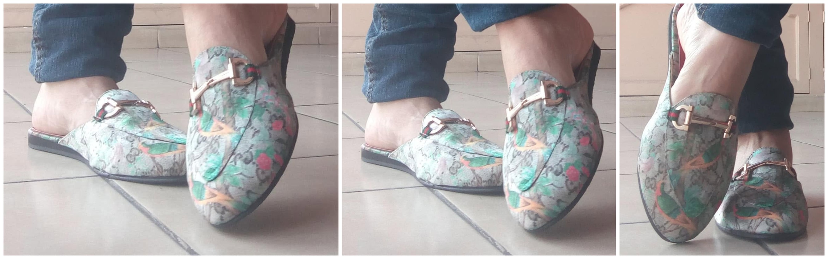 Mocasín Floral con Herraje